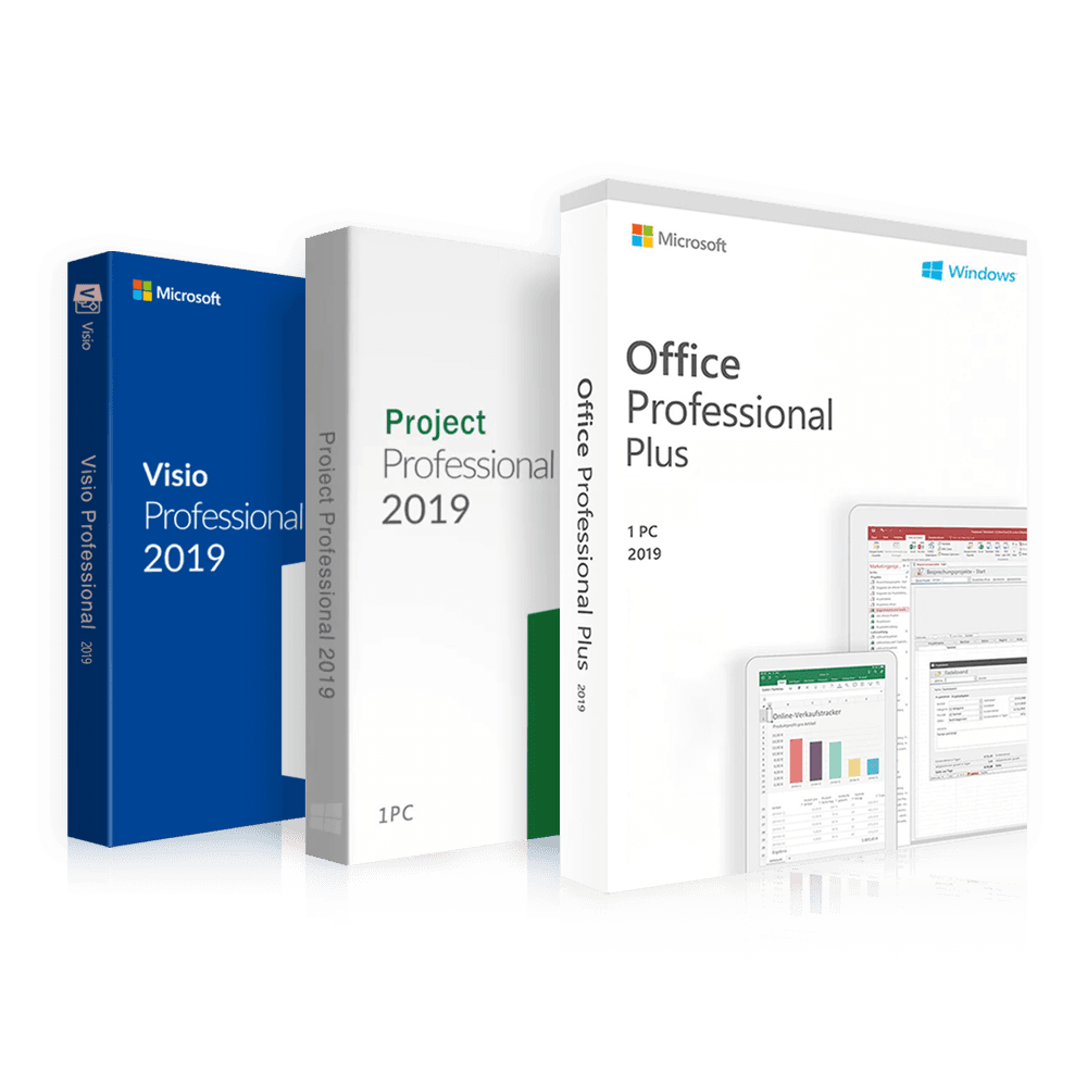 Office 2019 Professional + Project 2019 Professional + Visio 2019 Professional | Pack