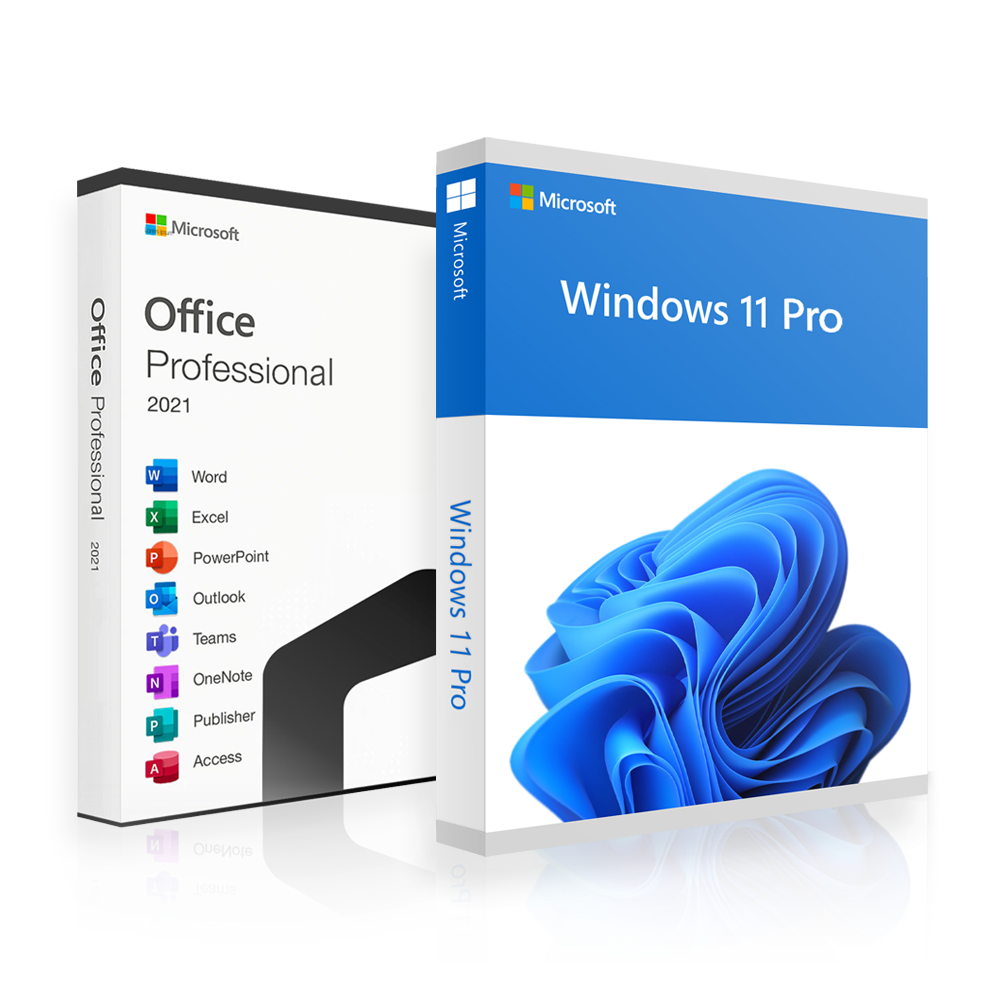 Office 2021 Professional + Windows 11 Professional | Pack | 2 x 1